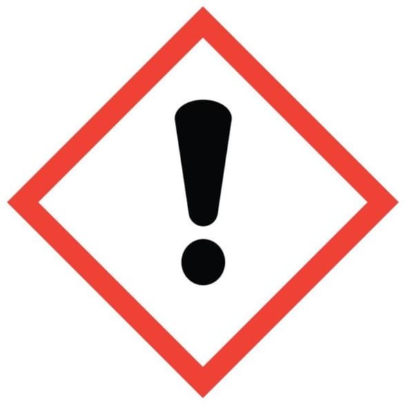hazard sign - immediate skin, eye or respiratory tract irritant